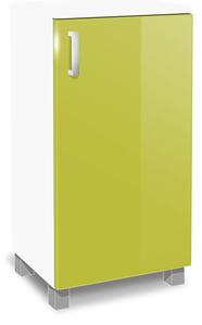 Kúpeľňová skrinka K5 farba korpusu: Bielý, farba dvierok: Lemon lesk
