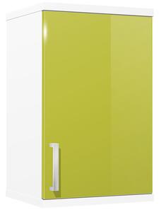 Kúpeľňová skrinka závesná K8 farba korpusu: Bielý, farba dvierok: Lemon lesk