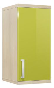 Kúpeľňová skrinka závesná K9 farba korpusu: Agát, farba dvierok: Lemon lesk