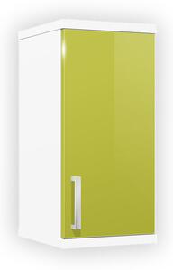 Kúpeľňová skrinka závesná K9 farba korpusu: Bielý, farba dvierok: Lemon lesk