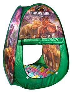 Aga4Kids Detský hrací stan s loptičkami Dinosaury
