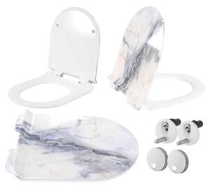 Toilet seat CARLO GRANIT SHINY DUROPLAST SLIM