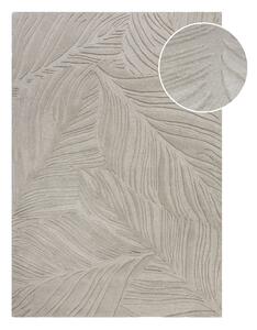 Svetlosivý vlnený koberec 200x290 cm Lino Leaf – Flair Rugs