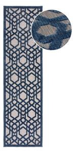 Modrý vonkajší koberec 230x66 cm Oro - Flair Rugs