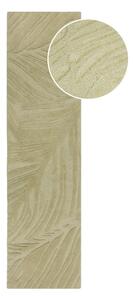 Zelený vlnený koberec behúň 60x230 cm Lino Leaf - Flair Rugs