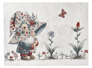 Gobelínový behúň na stôl Jarný škriatok Chenille IT118 Farba Viacfarebná Rozmery 50x40 cm