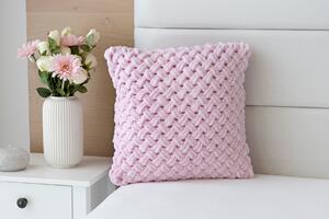Obliečka na vankúš Knittingly růžový Mikropolyester 40/40