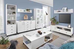 Obývacia izba Bjorn B, škandinávsky štýl - biela