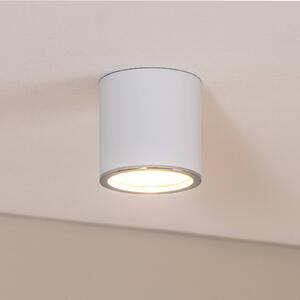 BEGA LED reflektor na povrch Studio Line, biely/hliník, Ø 9 cm, hliník