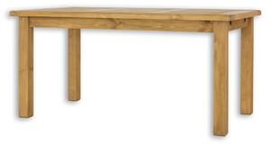 Drevený sedliacky stôl 90x150cm MES 13 B - K03 biela patina/K11 lak - ATYP