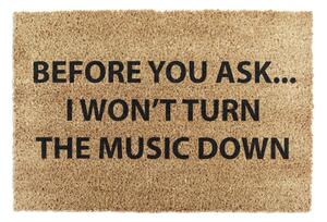 Rohožka z kokosového vlákna 40x60 cm Loud Music – Artsy Doormats
