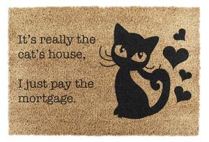 Rohožka z kokosového vlákna 40x60 cm It's Really the Cats House – Artsy Doormats