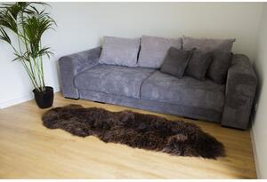 Ovčia kožušina double hnedá 180x65 cm