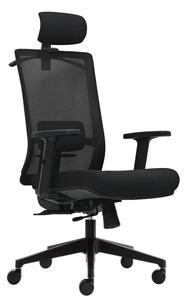 Kancelárska ergonomická stolička DVIS — látka, sieť, viac farieb Čierna