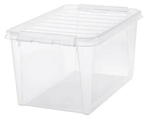 SmartStore Úložný box s bielymi klipmi Classic, 47 l, 47 l