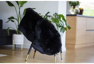 Ovčia kožušina čierna Kožušina: M- 110x65 cm