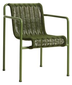HAY Záhradná stolička Palissade Cord Dining Armchair, Olive