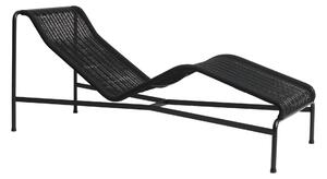 HAY Záhradné lehátko Palissade Cord Chaise Longue, Anthracite