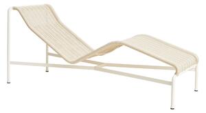 HAY Záhradné lehátko Palissade Cord Chaise Longue, Cream White