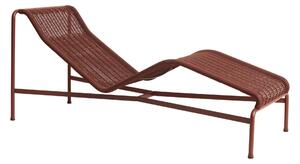 HAY Záhradné lehátko Palissade Cord Chaise Longue, Iron Red