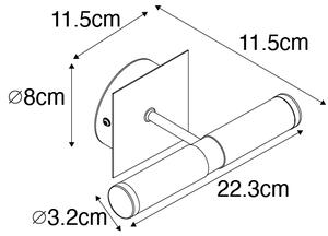 Moderná nástenná lampa do kúpeľne oceľ IP44 2-svetlo - Bath