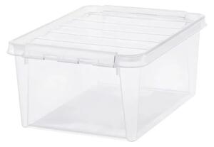 SmartStore Úložný box s bielymi klipmi Classic, 14 l, 14 l