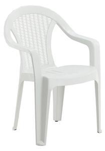 Záhradná stolička plastová biela | jaks