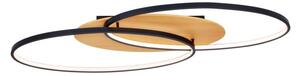ITALUX PLF-93439-24W-WO Poraso stropné svietidlo LED 24W/920lm 3000K čierna, drevo