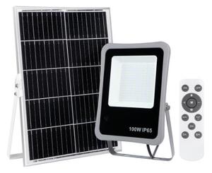 ITALUX SLR-73142-100W Bares solárne svietidlo/reflektor LED 100W/977lm 4000K IP65 šedá