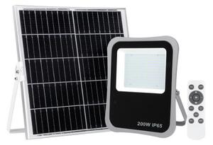 ITALUX SLR-73142-200W Bares solárne svietidlo/reflektor LED 200W/1670lm 4000K IP65 šedá