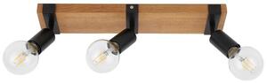 ITALUX SPL-2079-3 Molini stropné bodové svietidlo/spot 3xE27 čierna, drevo