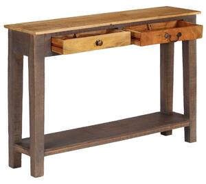 Konzolový stolík masívne drevo vintage štýl 118x30x80 cm