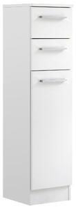 SPODNÁ SKRINKA, biela, biela, 30/119/33 cm Carryhome - Kúpeľňové skrinky
