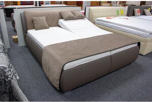 Čalúnená posteľ Grosseto 180x200, sivá, vrátane matraca