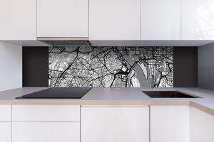 DIMEX | Dibond doska za kuchynskú linku | DBW-18060-186 Mapa Washingtonu D.C. | 180 x 60 cm