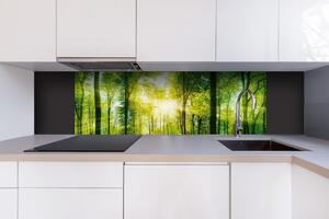 DIMEX | Dibond doska za kuchynskú linku | DBW-18060-189 Svieži zelený les | 180 x 60 cm
