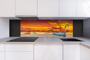 DIMEX | Dibond doska za kuchynskú linku | DBW-18060-014 Loď | 180 x 60 cm