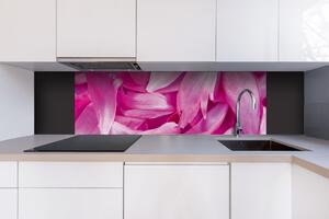 DIMEX | Dibond doska za kuchynskú linku | DBW-18060-055 Fialové okvetné lístky | 180 x 60 cm