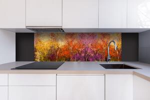 DIMEX | Dibond doska za kuchynskú linku | DBW-18060-211 Farebné kvetinové pozadie | 180 x 60 cm