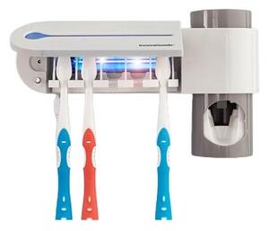 UV sterilizátor zubnej kefky so stojanom a dávkovačom zubnej pasty InnovaGoods, 3198