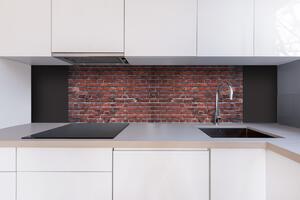 DIMEX | Dibond doska za kuchynskú linku | DBW-18060-301 Tmavo červené tehly | 180 x 60 cm