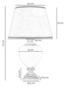ONLI - Stolná lampa AMADEUS 1xE27/15W/230V sivá
