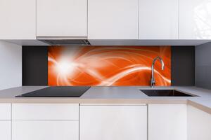 DIMEX | Dibond doska za kuchynskú linku | DBW-18060-037 Oranžový abstrakt | 180 x 60 cm
