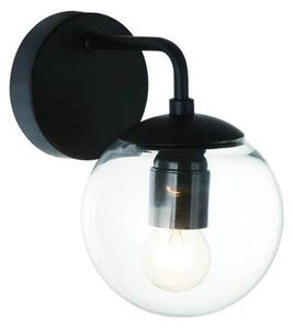 Open Design OR81404 - Nástenné svietidlo BAO 1xE27/8W/230V čierne/priehľadné
