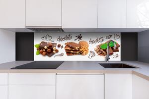 DIMEX | Dibond doska za kuchynskú linku | DBW-18060-021 Čokoláda | 180 x 60 cm