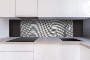 DIMEX | Dibond doska za kuchynskú linku | DBW-18060-103 Strieborné vlny | 180 x 60 cm