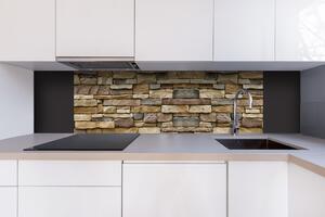 DIMEX | Dibond doska za kuchynskú linku | DBW-18060-256 Béžové kamenné obloženie | 180 x 60 cm