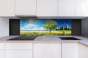 DIMEX | Dibond doska za kuchynskú linku | DBW-18060-085 Strom na lúke | 180 x 60 cm