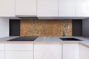 DIMEX | Dibond doska za kuchynskú linku | DBW-18060-306 Múr z červených tehál | 180 x 60 cm