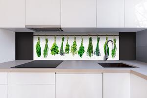 DIMEX | Dibond doska za kuchynskú linku | DBW-18060-007 Bylinky | 180 x 60 cm